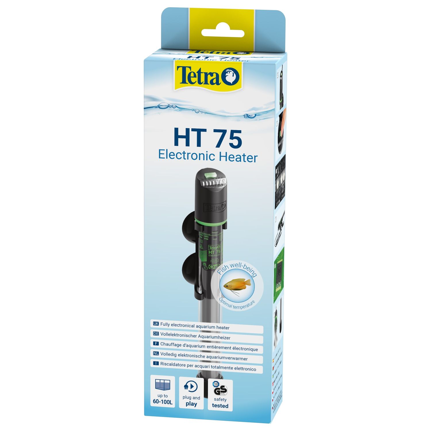 Нагреватель электронный Tetra HT 75 Bт для аквариумов 60-100л