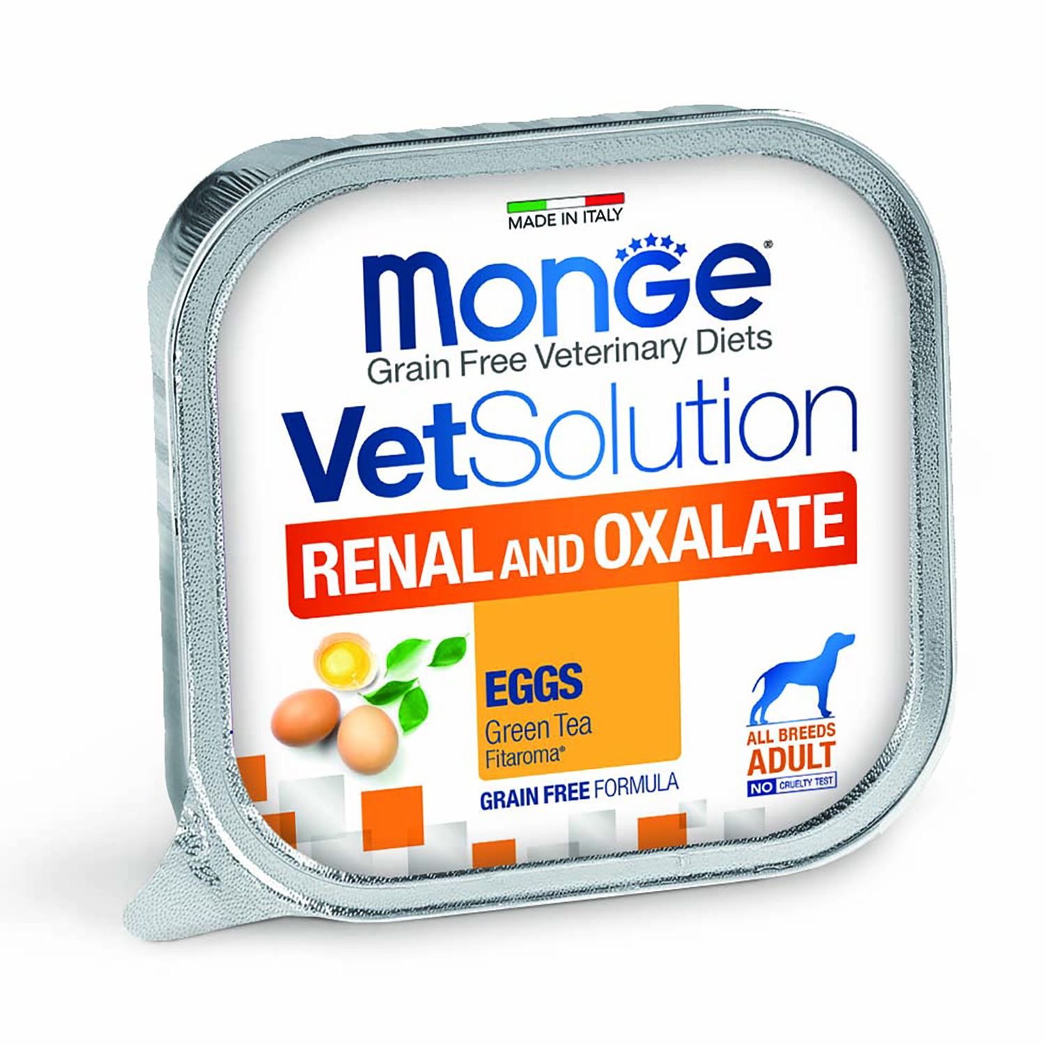 Диетический корм Monge VetSolution Dog Renal and Oxalate Ренал и Оксалат для собак при ХПН и профилактике образования уролитов оксалата кальция 150г