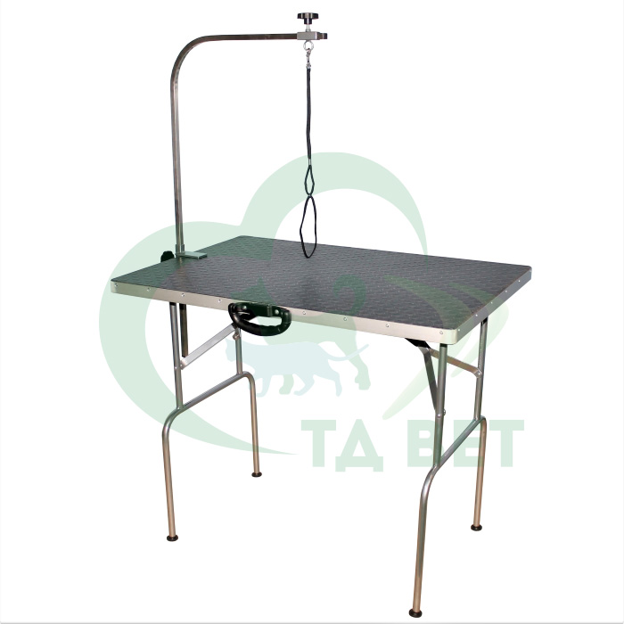 ТД ВЕТ Стол для груминга СВУ-13 с кронштейном, 1200х600х750h (каркас черный)