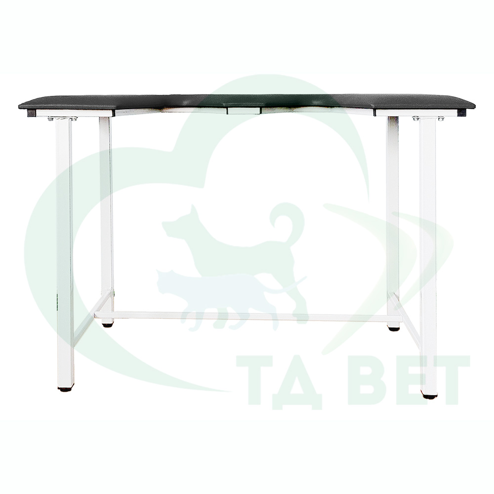 ТД ВЕТ Стол ветеринарный СВУ-5 для УЗИ, 1320x720x900, каркас белый, черная обивка