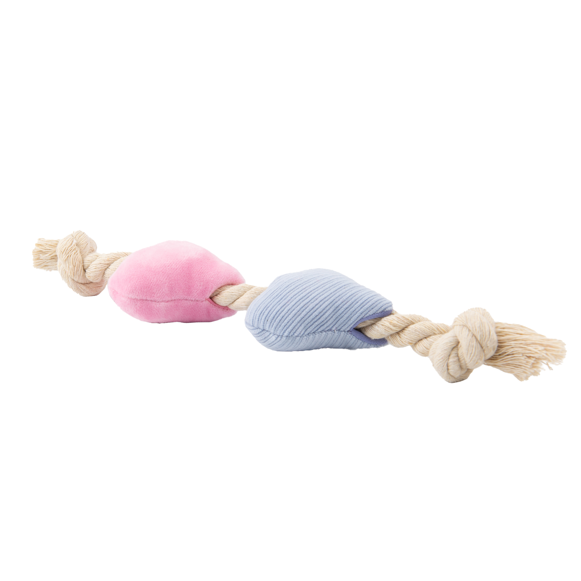 Игрушка Mr.Kranch для собак Канат с сердечками 30*8 см розовая