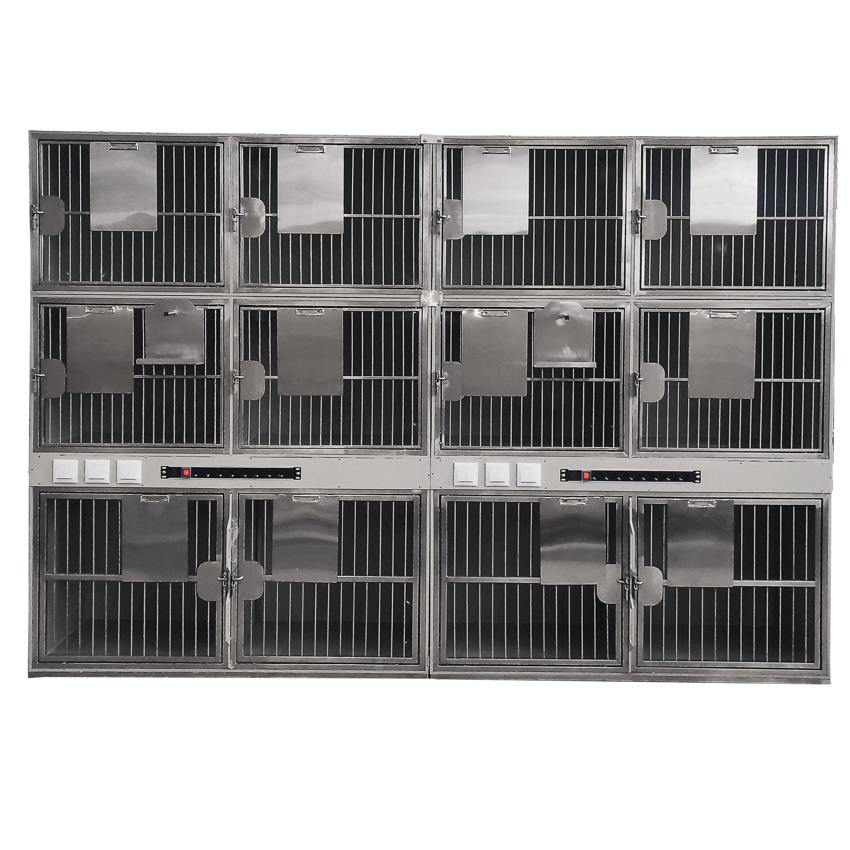 ТД ВЕТ Модуль из 12 клеток из полипропилена с освещением 2800х600х1980(2140)h