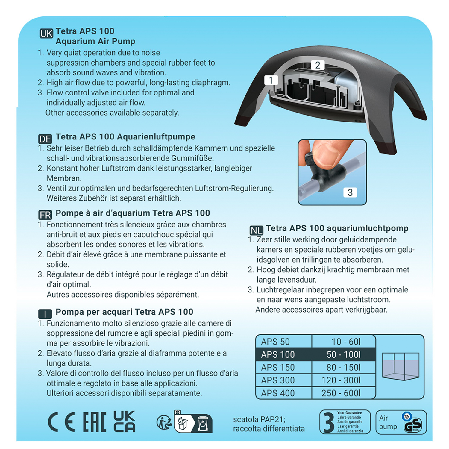 Tetra AРS 100 компрессор для аквариумов 50-100 л СКИДКА 40%