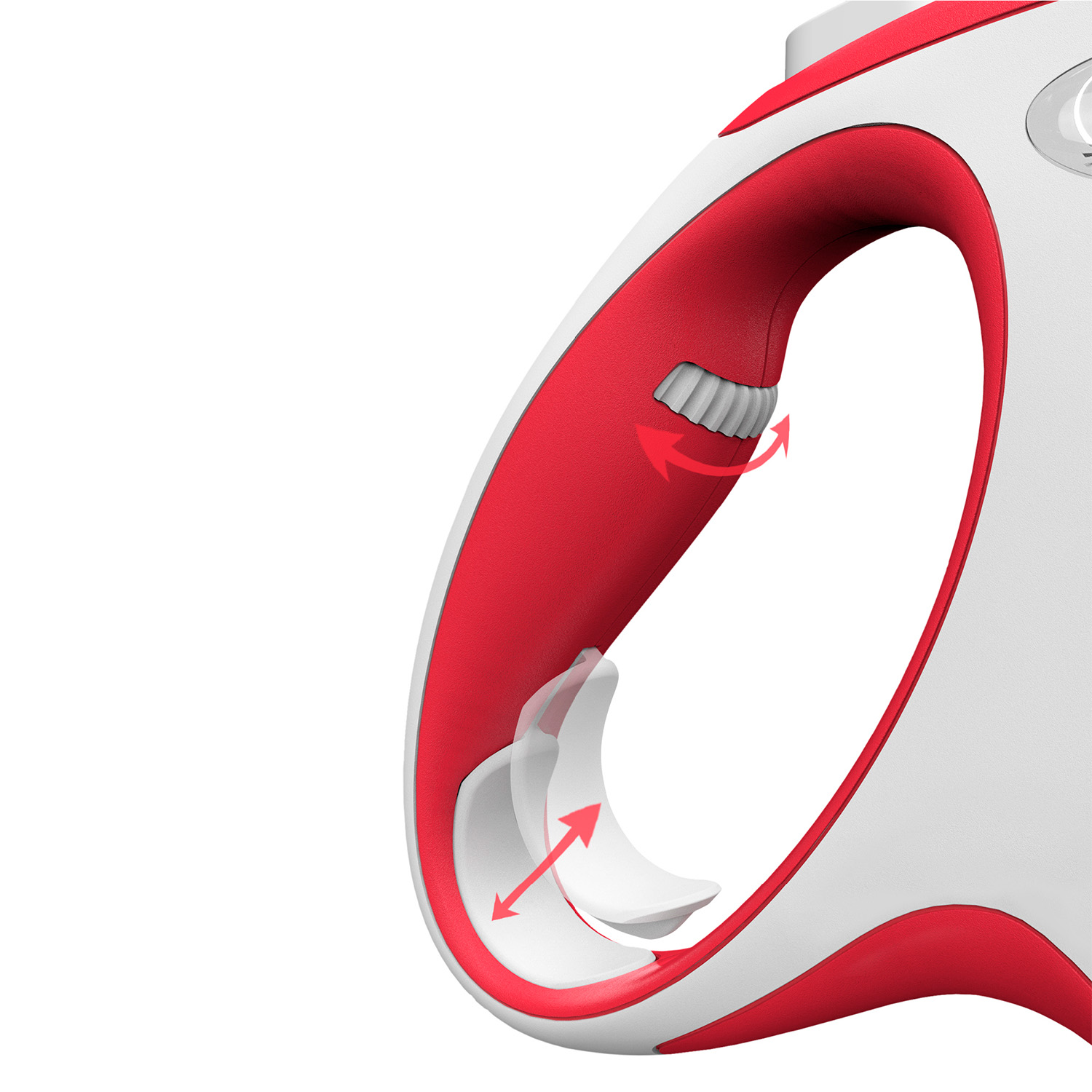 flexi рулетка NEW LINE Comfort L (до 50 кг) лента 8 м серый/красный