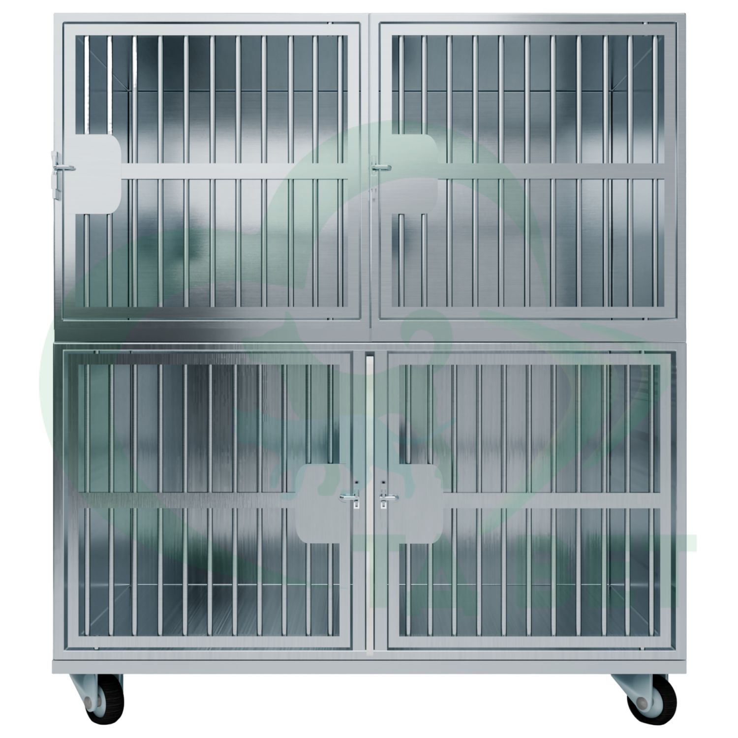 ТД ВЕТ Optima 4 Модуль на 4 клетки 1200х750(600)х1440(1540) мм с колесами