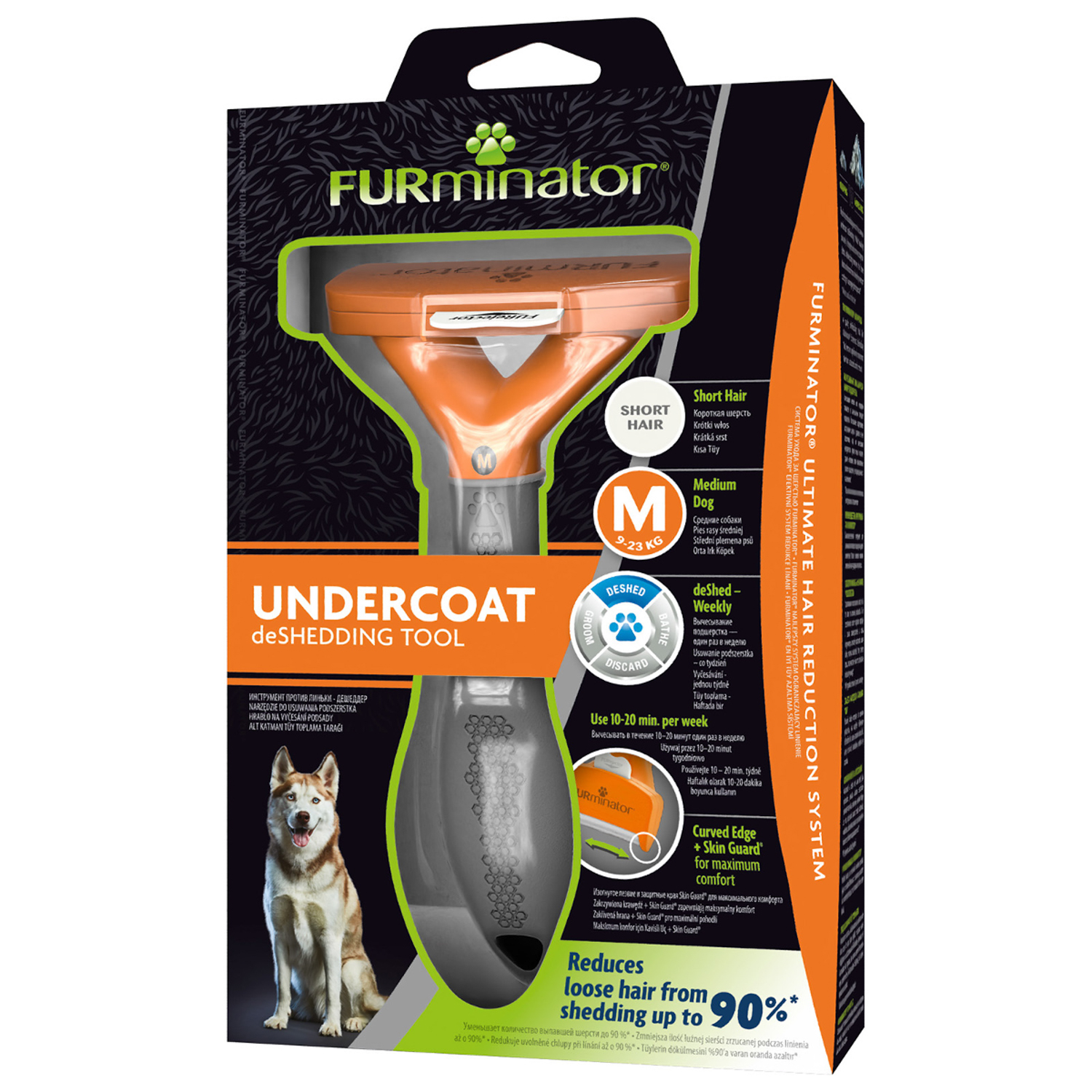 Фурминатор FURminator M для средних собак с короткой шерстью