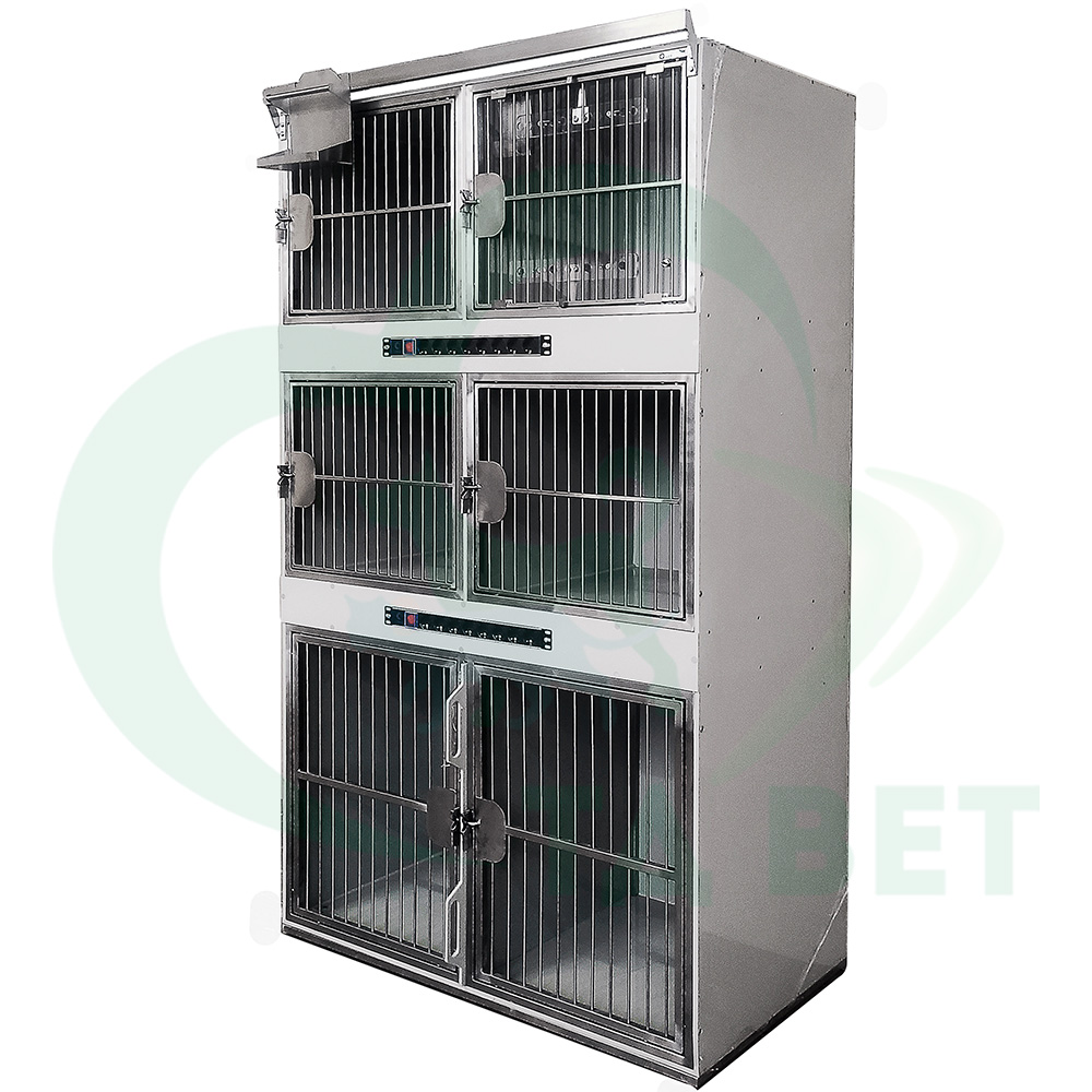 ТД ВЕТ Модуль клеток из полипропилена, 3х ярусный из 6 клеток 2/2/2, 1200x700x2120h(2340)h