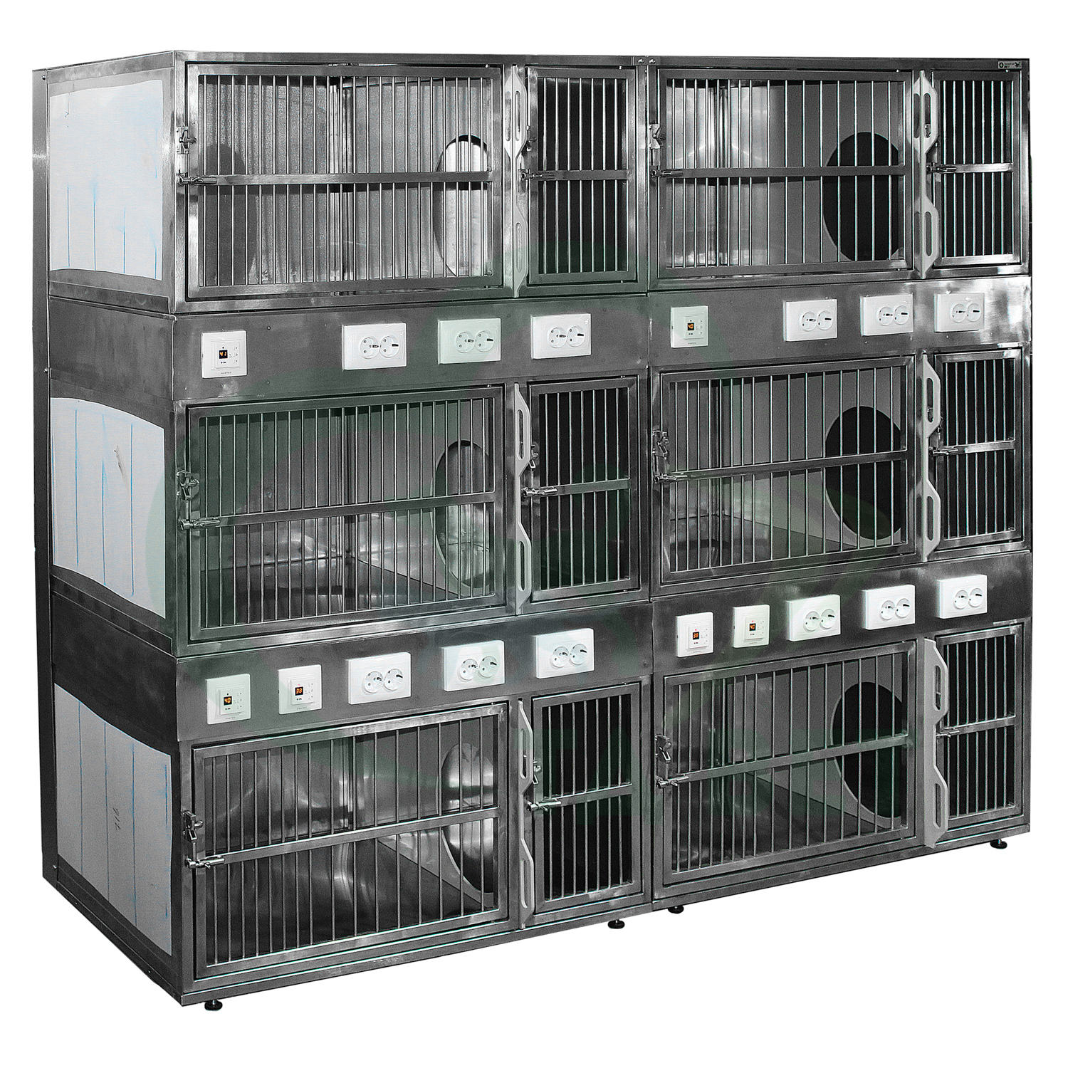 ТД ВЕТ Модуль из 6 клеток из нерж. стали 2000х700х1740(1760)h