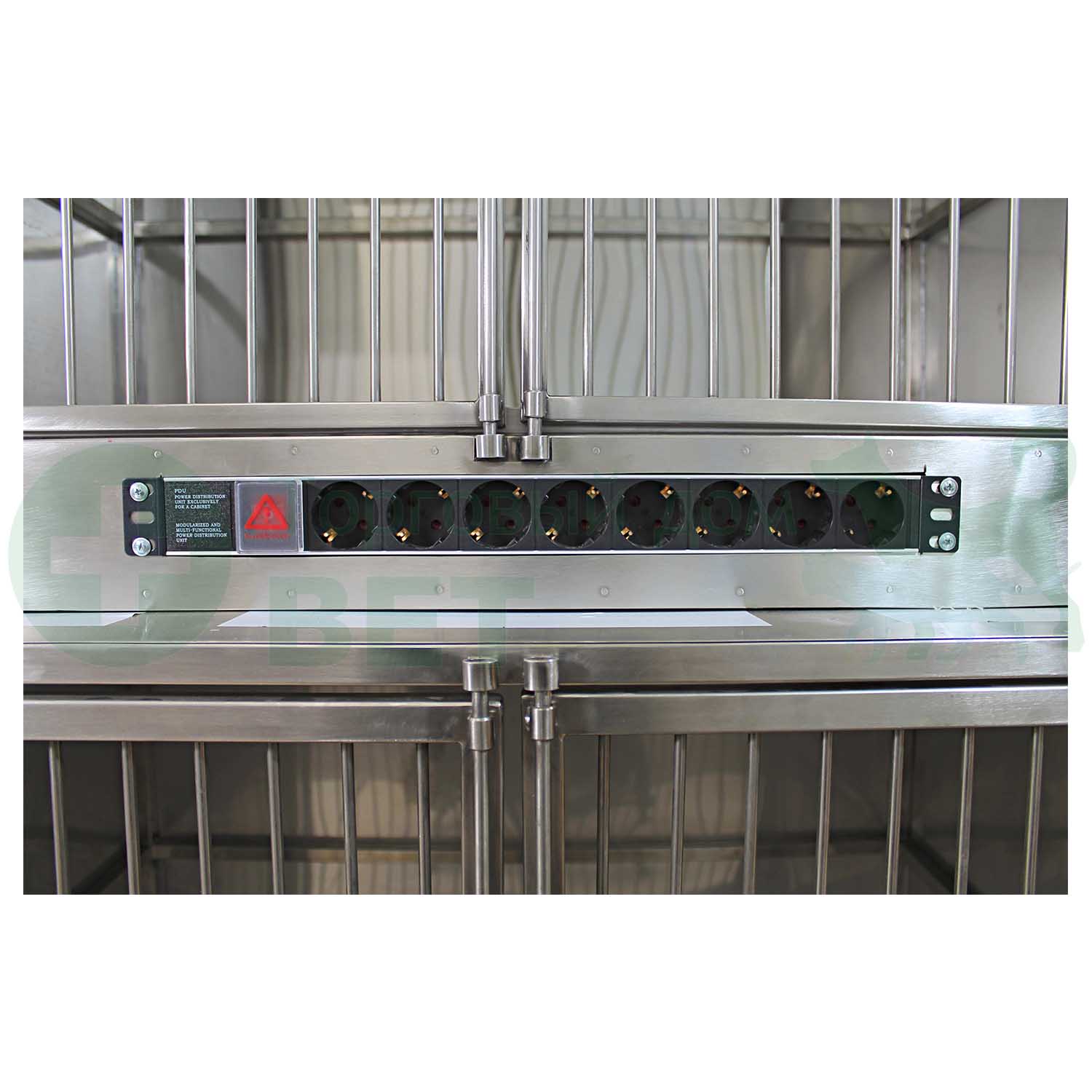 ТД ВЕТ Модуль клеток из нерж. стали, 3х ярусный из 6 клеток 2/2/2, 2000х700(600)2100-2120h