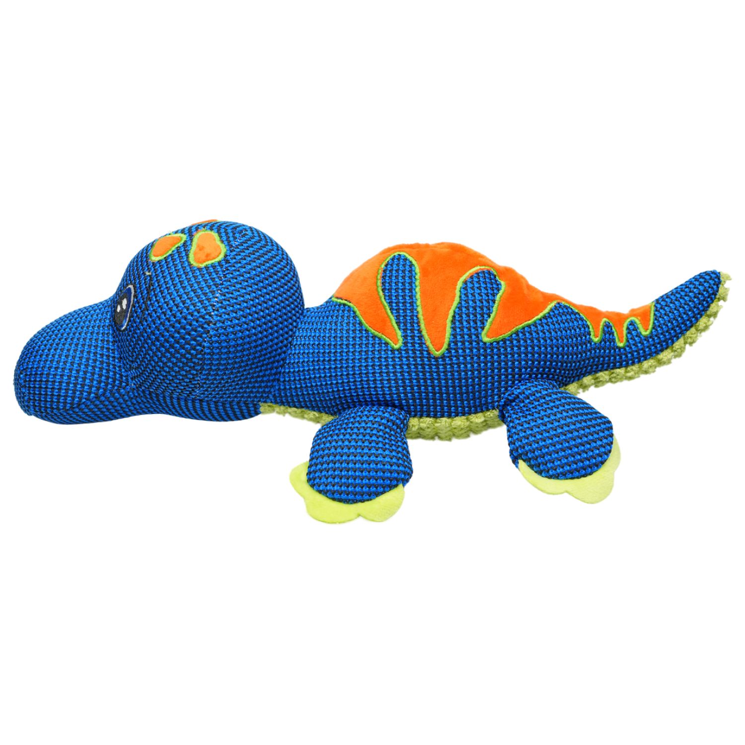 Игрушка Mr.Kranch для собак Динозаврик плюшевая с пищалкой 44 см синяя