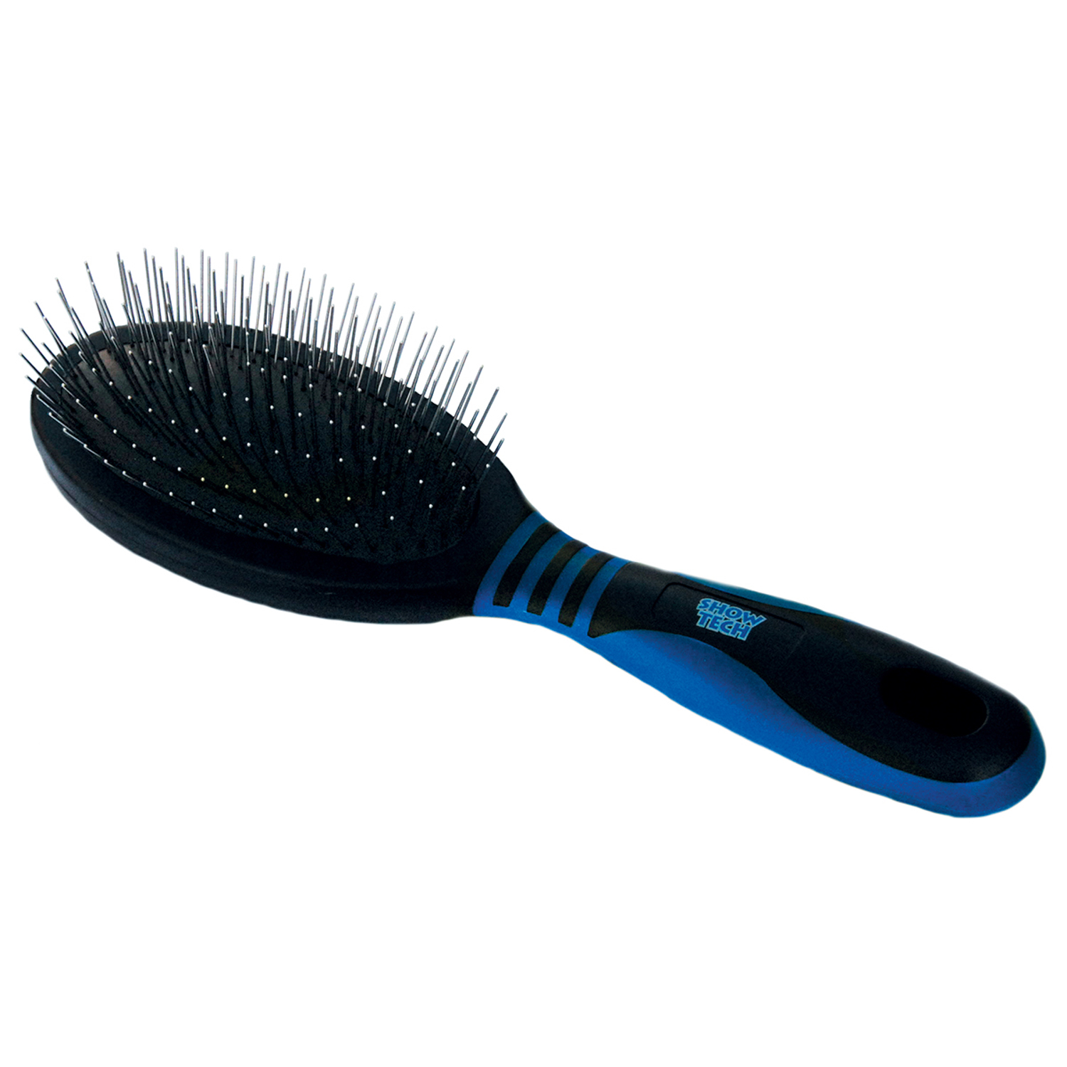 SHOW TECH Pin brush щетка массажная с прорезиненной ручкой, с длинными шпильками 2,5 см