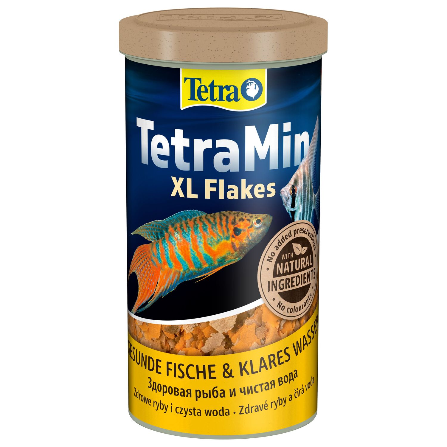 TetraMin XL корм для всех видов рыб крупные хлопья 1 л