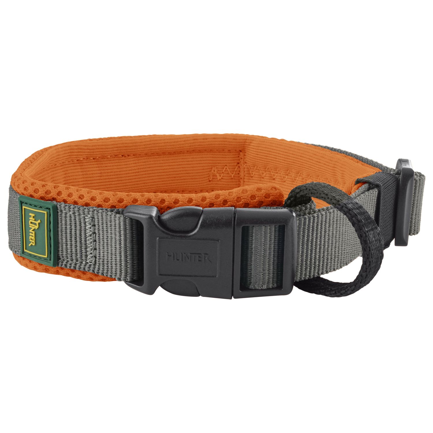 Ошейник Hunter Maldon для собак 25-35 см, размер XS-S, оранжевый/серый