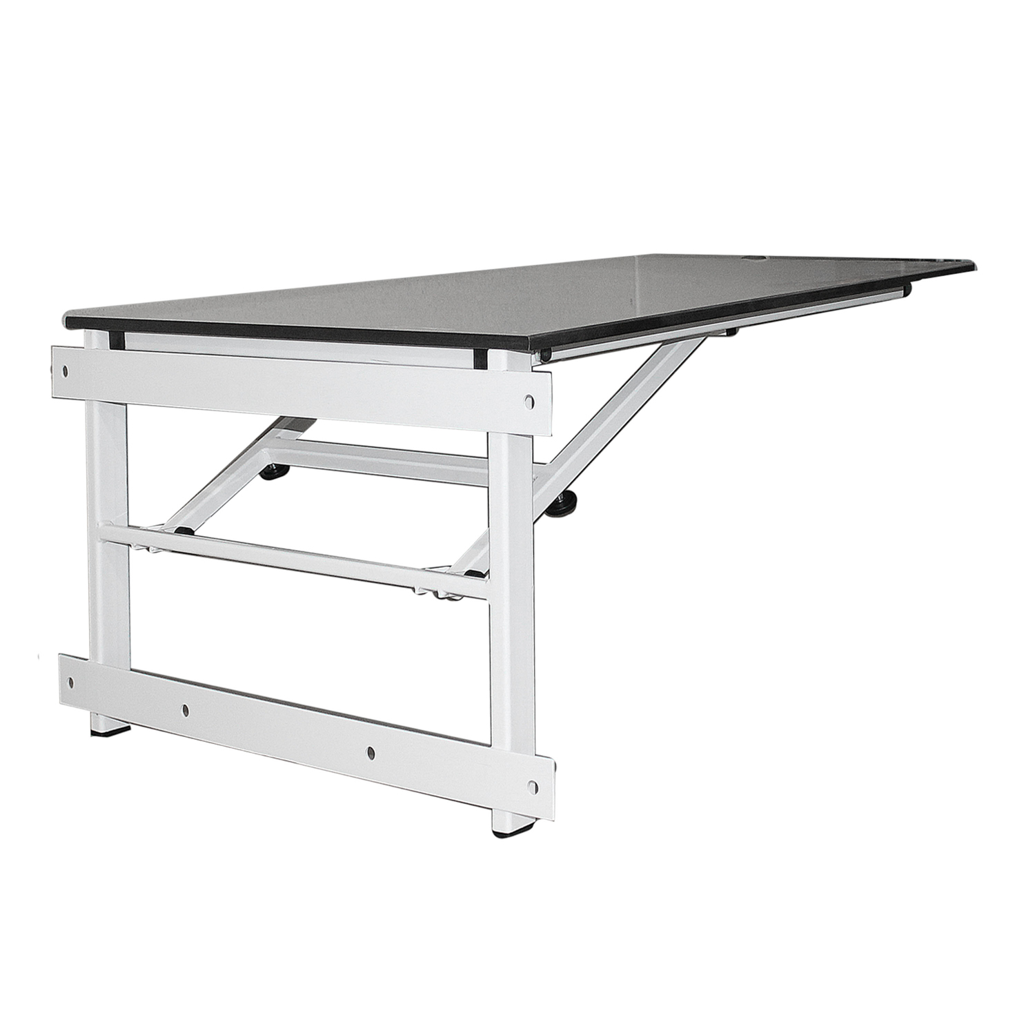 ТД ВЕТ Стол ветеринарный откидной Vetbot-11 с креплением на стену, столешница HPL, 800х600, (каркас белый)