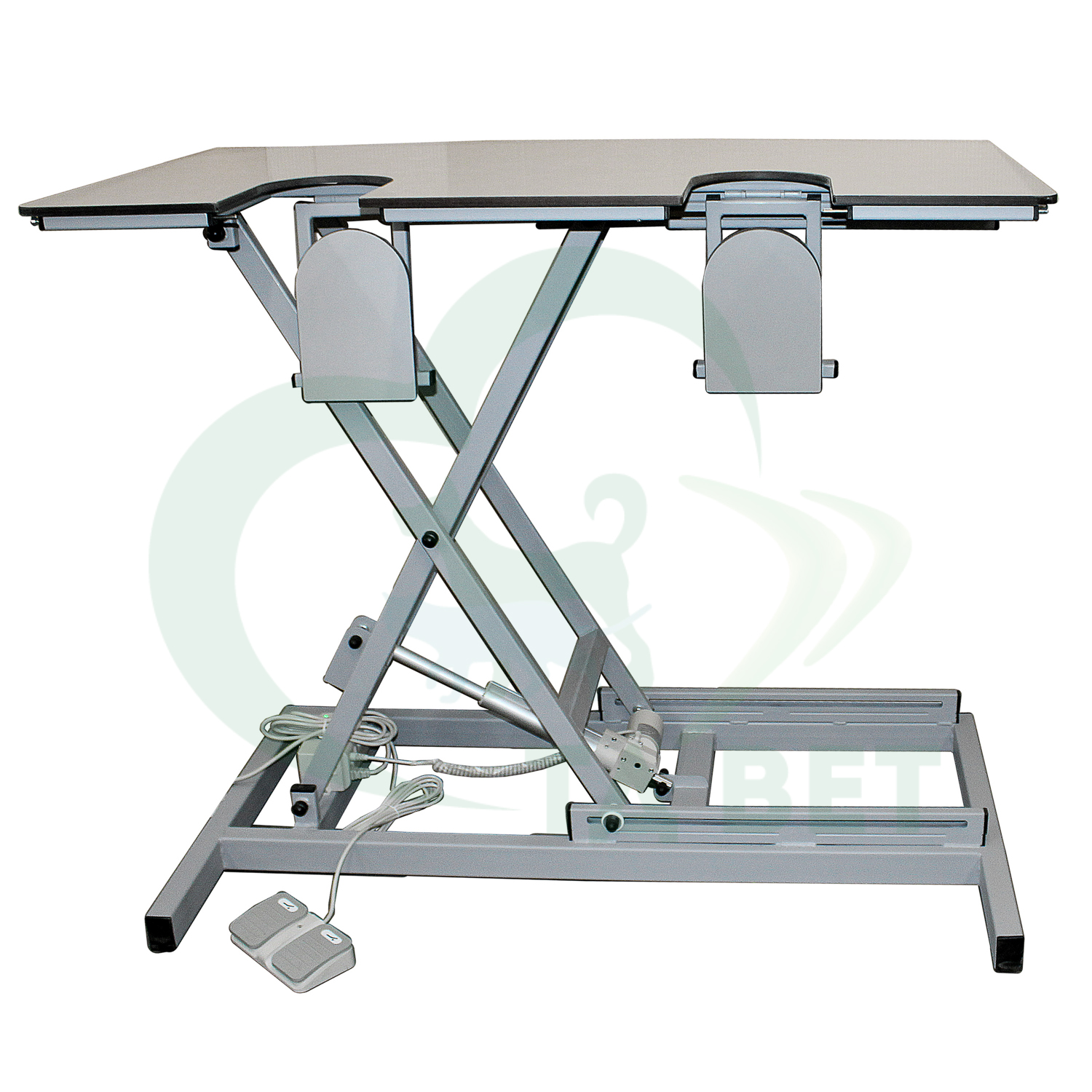 ТД ВЕТ Стол для УЗИ с откидными дверцами VETBOT-75 столешница HPL 1320x720x(330-1090)h (каркас MUAR, пульт ножной)