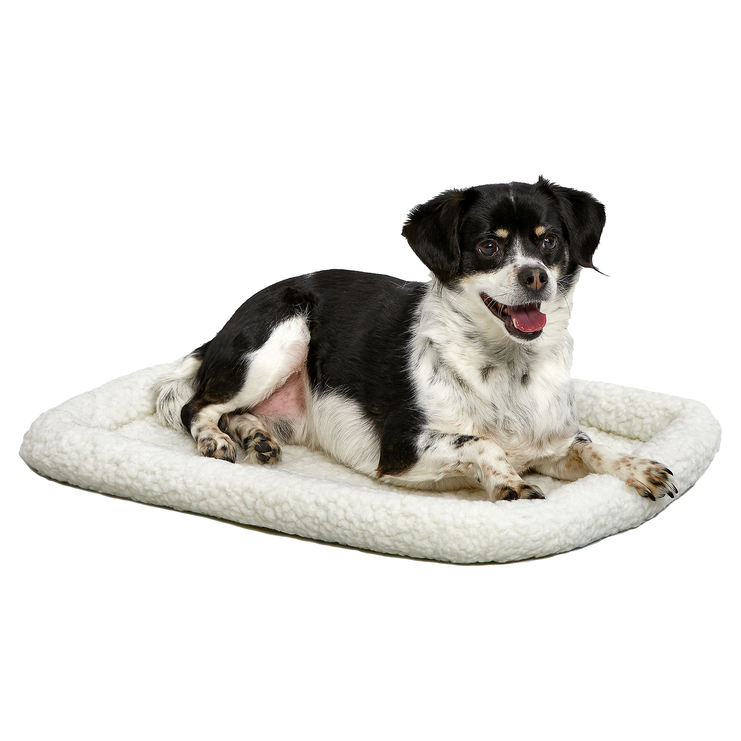 Лежанка MidWest Pet Bed для собак и кошек флисовая 60х45 см, белая СКИДКА 20%