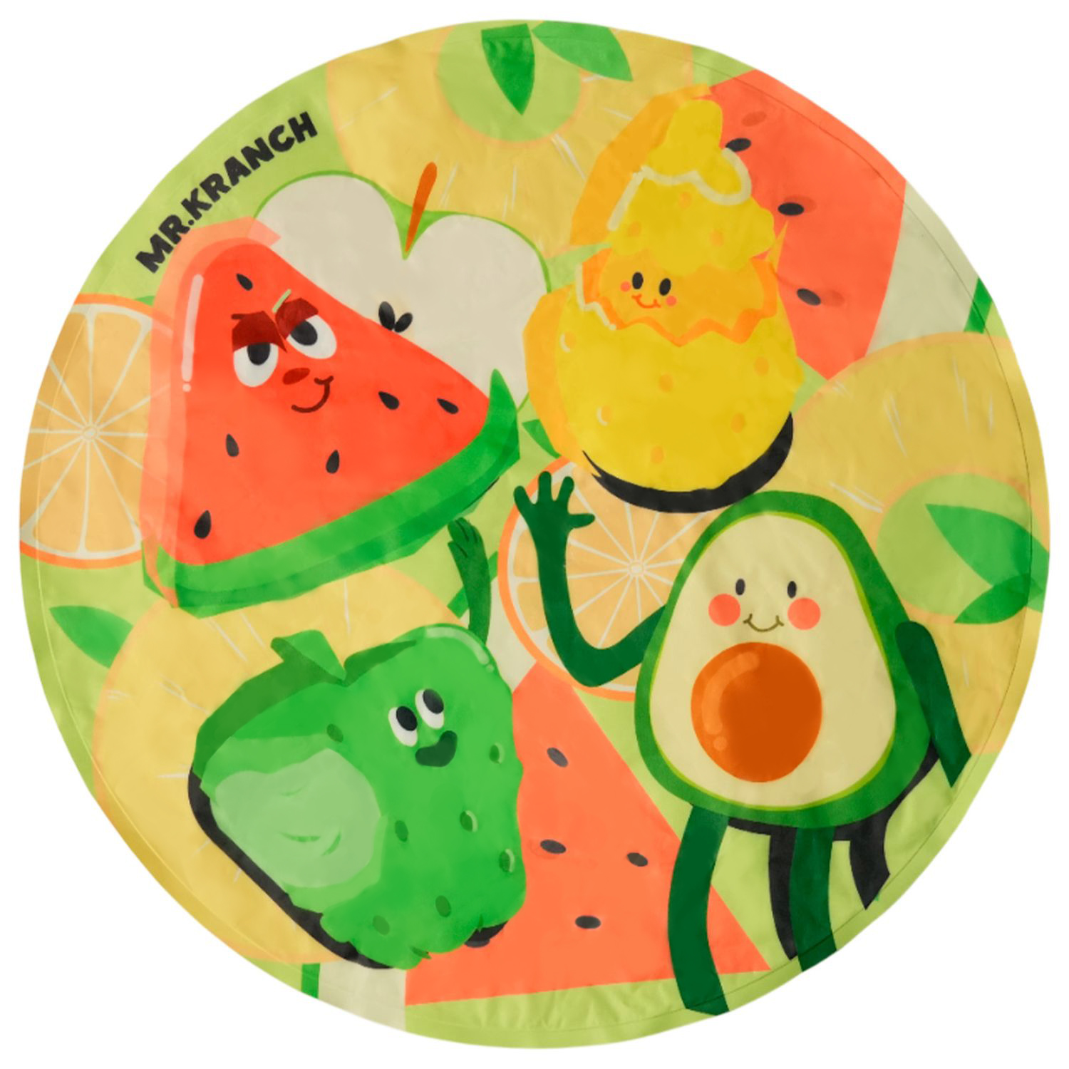 Коврик охлаждающий Mr.Kranch для собак и кошек диаметр 60 см фруктовый