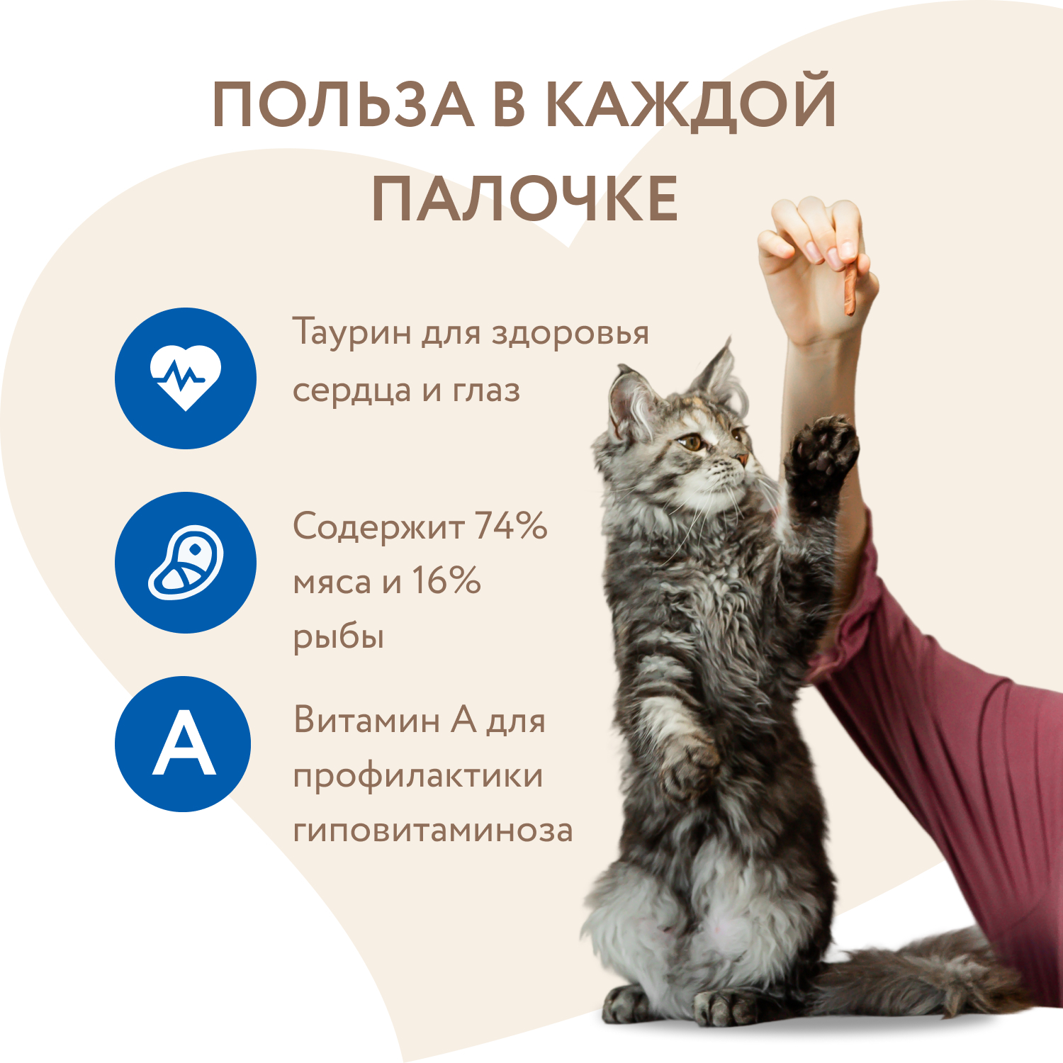 Лакомство Мнямс лакомые палочки для кошек с форелью и лососем 10х5 г