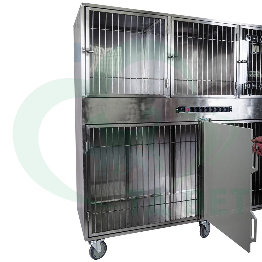 ТД ВЕТ Модуль клеток из нерж. стали, 2х ярусный из 5 клеток 2/3, 1800x600x1550(1720)h