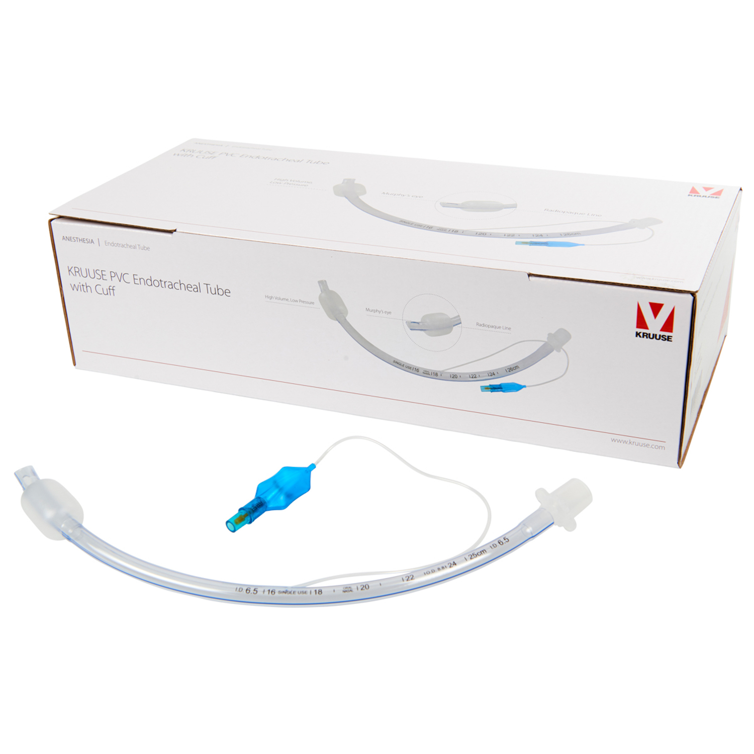 KRUUSE эндотрахеальная трубка с манжетой 6,5 мм.
