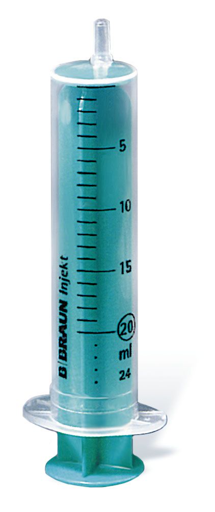 B.Braun Шприц 2-х комп. Инжект 20 мл, Люэр, игла 0,8x40 мм (упак 100 шт)