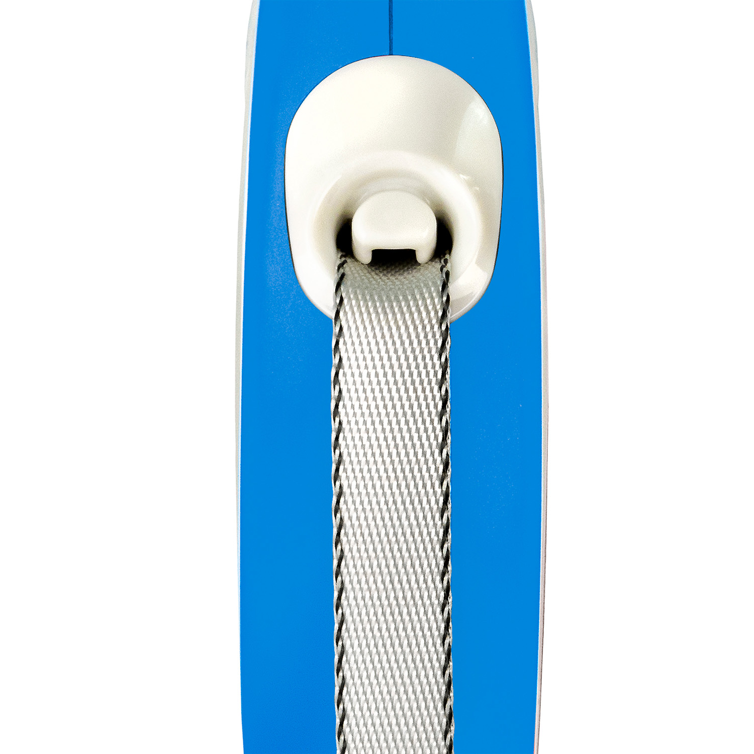 flexi рулетка NEW LINE Comfort M (до 25 кг) лента 5 м серый/синий