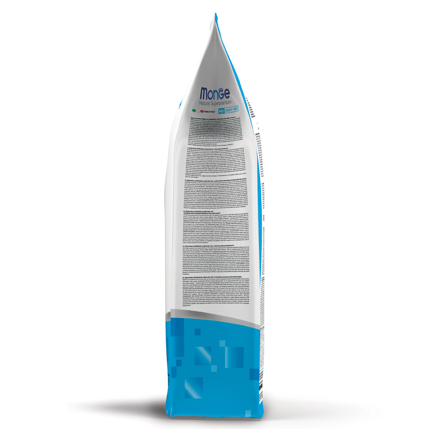 Сухой корм Monge Dog Speciality Line Light для взрослых собак всех пород, низкокалорийный, лосось с рисом 2,5 кг