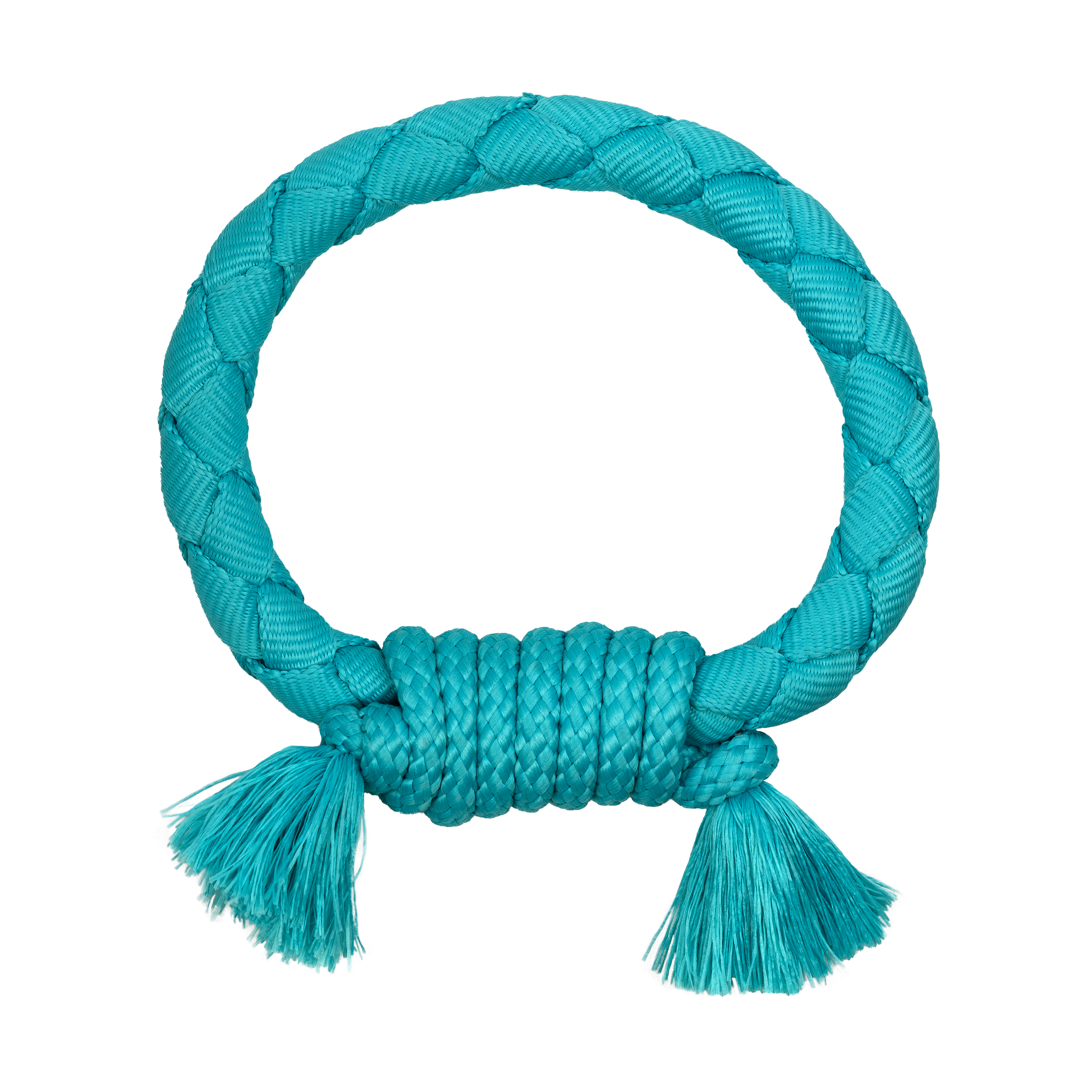 Playology  жевательное кольцо-канат DRI-TECH RING для собак средних и крупных пород с ароматом арахиса, цвет голубой СКИДКА 50%