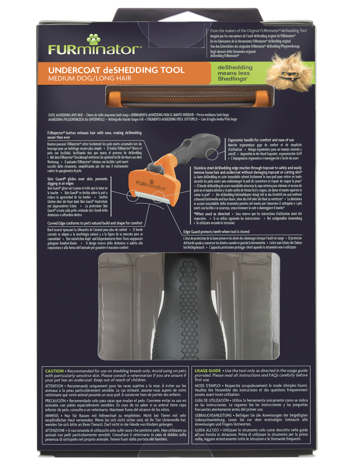 Фурминатор FURminator M для средних собак с длинной шерстью. СКИДКА 60%