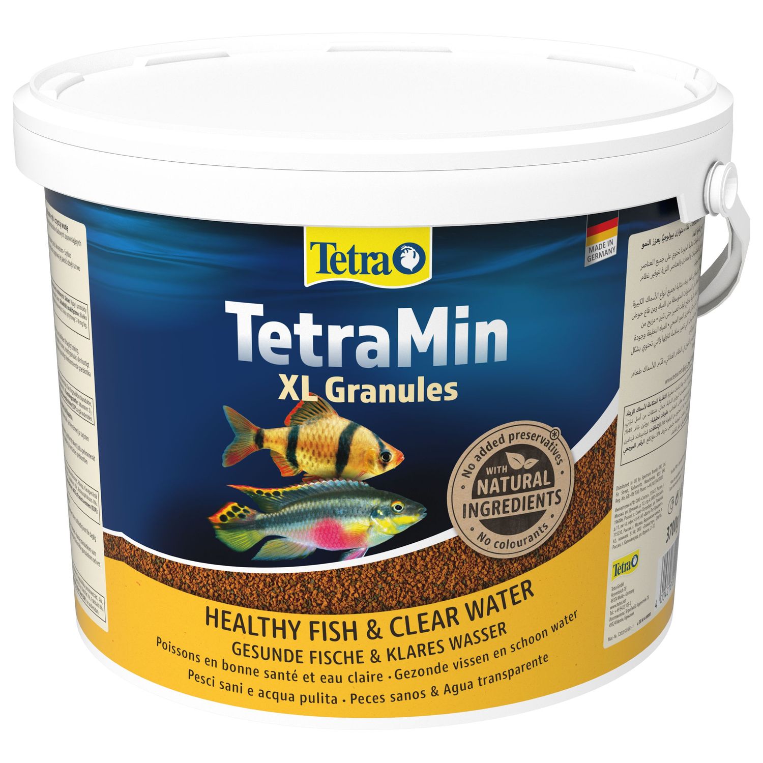 TetraMin XL Granules корм для всех видов рыб крупные гранулы 10 л (ведро)