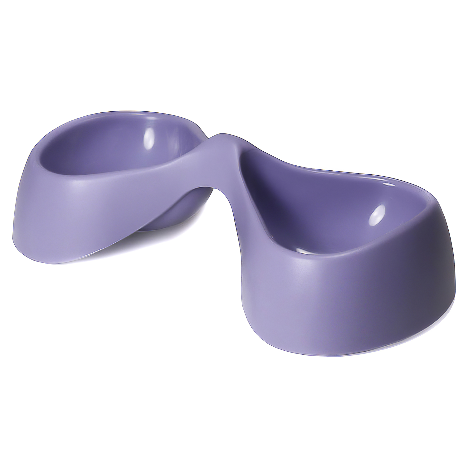 United Pets миска двойная Bicio, 2х230 мл, сиреневая (лиловая)