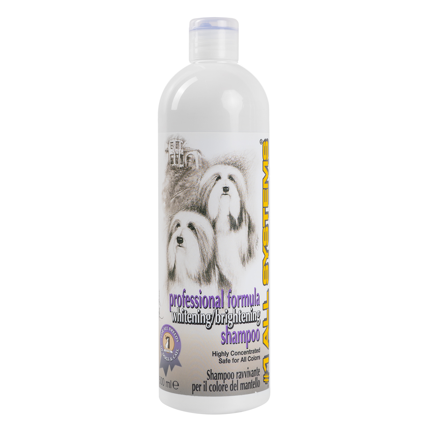1 All Systems Whitening Shampoo шампунь отбеливающий для яркости окраса 250 мл