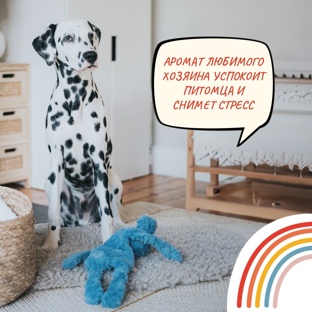 Игрушка MY DOG для собак Обезьяна-шуршалка с кармашком 40 см