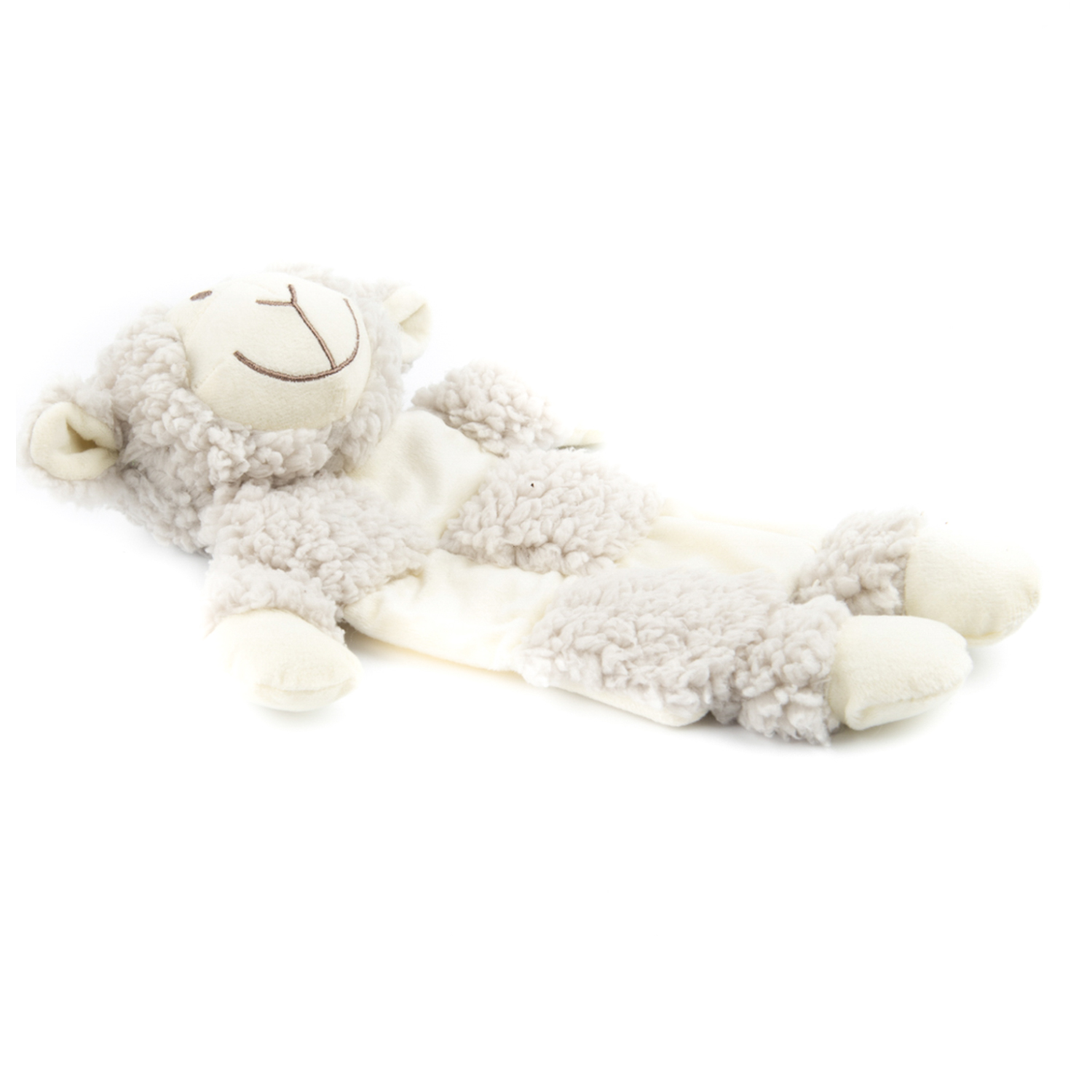 Игрушка AROMADOG Senior для собак Овечка 30 см с 3 пищалками, серый