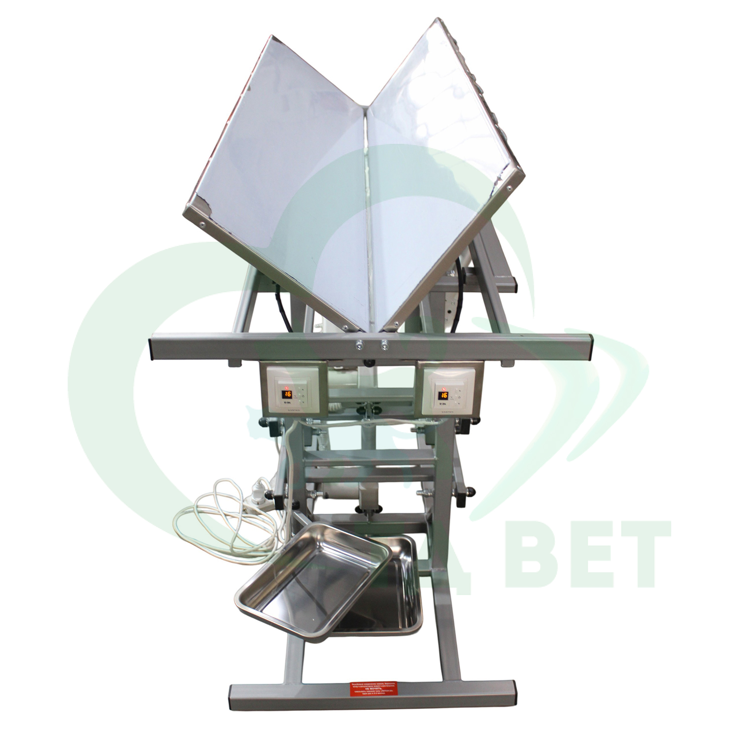 ТД ВЕТ Стол ветеринарный универсальный СВУ-30.1 с раздельным подогревом 1500х700х(900-1150h)