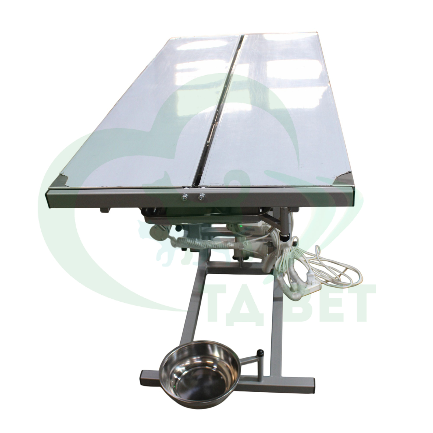 ТД ВЕТ Стол ветеринарный универсальный СВУ-30.1 с раздельным подогревом 1500х700х(900-1150h)