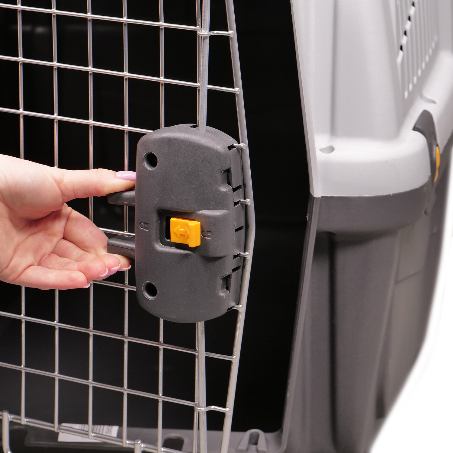 MPS переноска SKUDO 4  68х48х51h см с металлической дверцей с замком серая