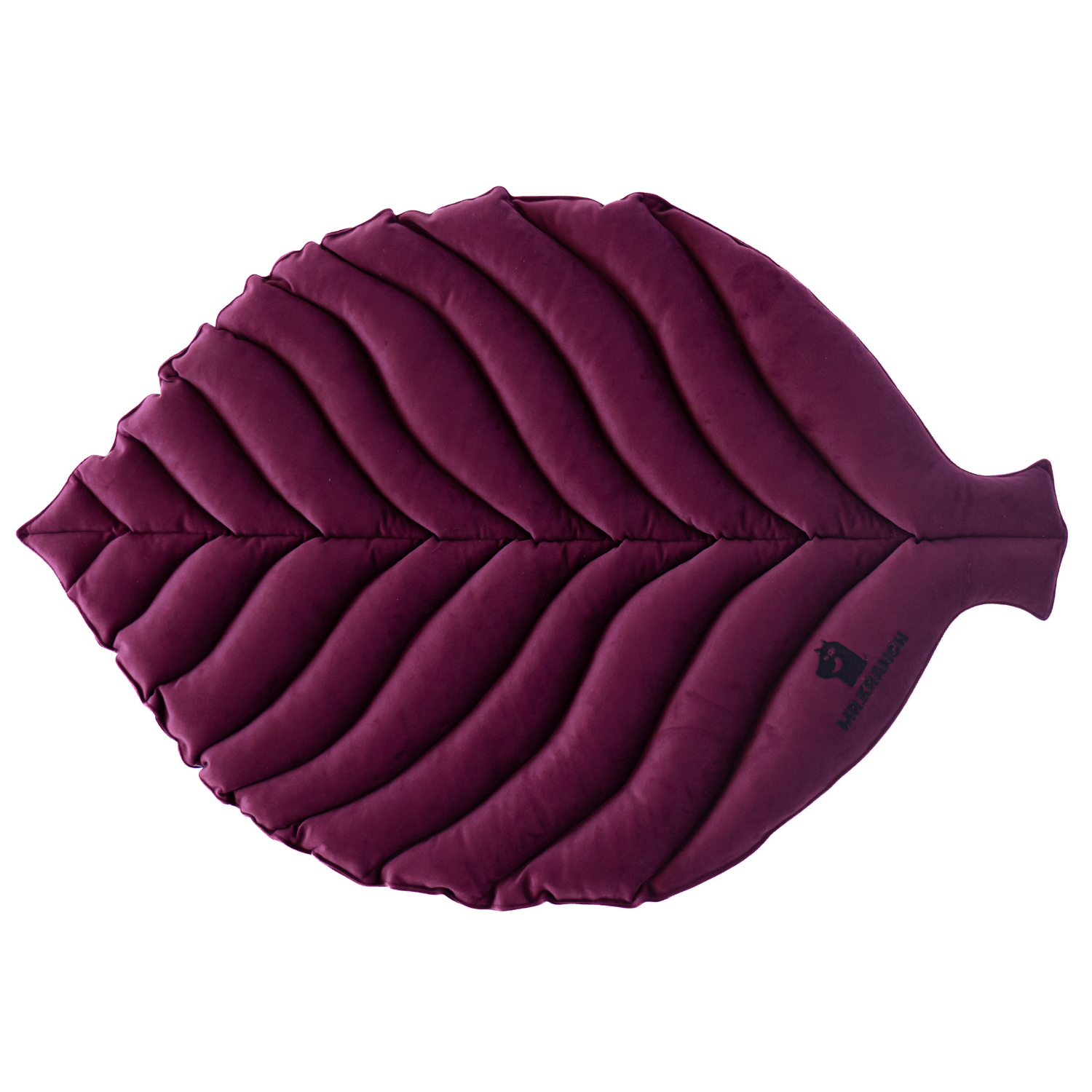 Лежанка Mr.Kranch для собак Листочек большая размер 120х73х6см фиолетовая