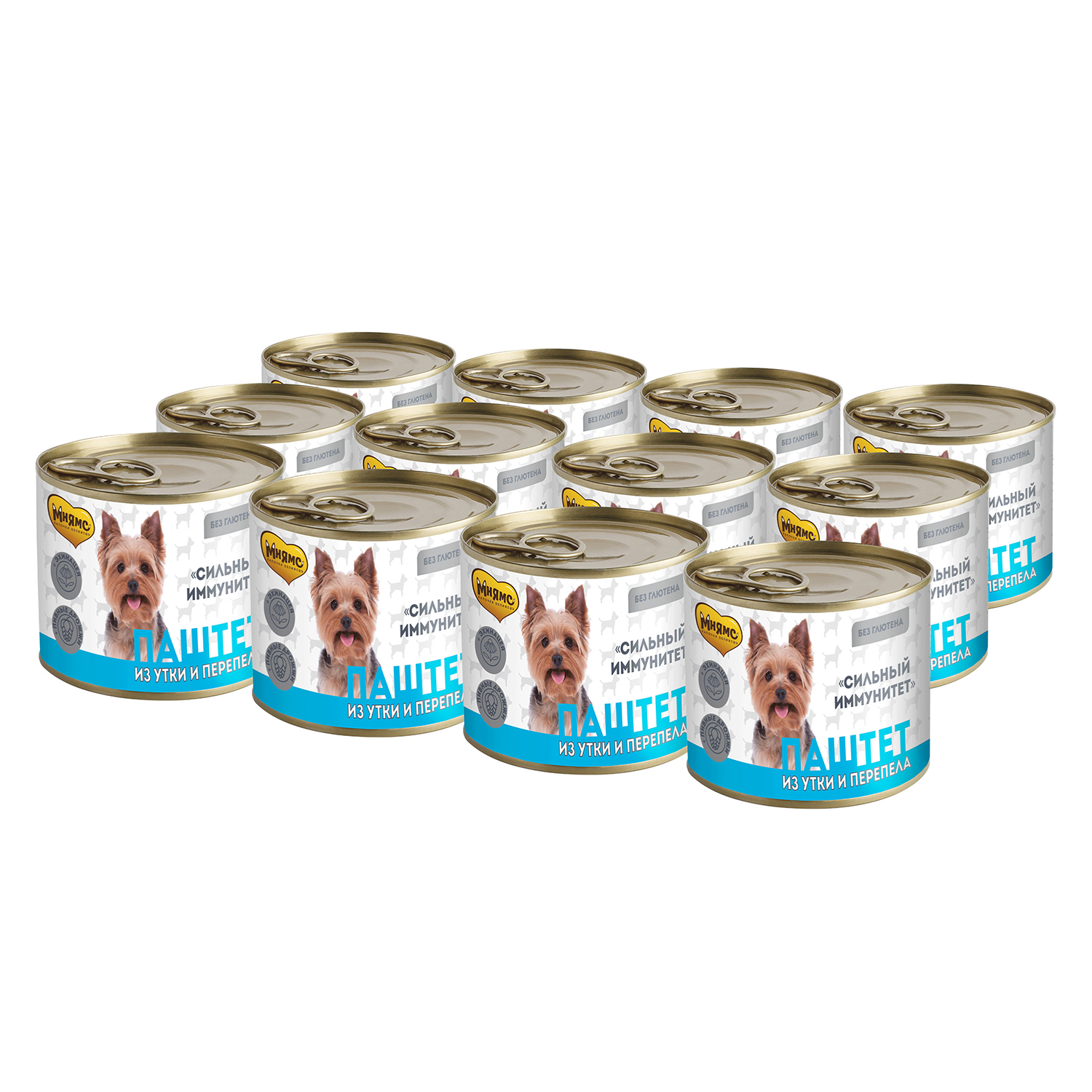 Влажный корм Мнямс На каждый день Паштет из утки и перепела для собак «СИЛЬНЫЙ ИММУНИТЕТ» 200 г