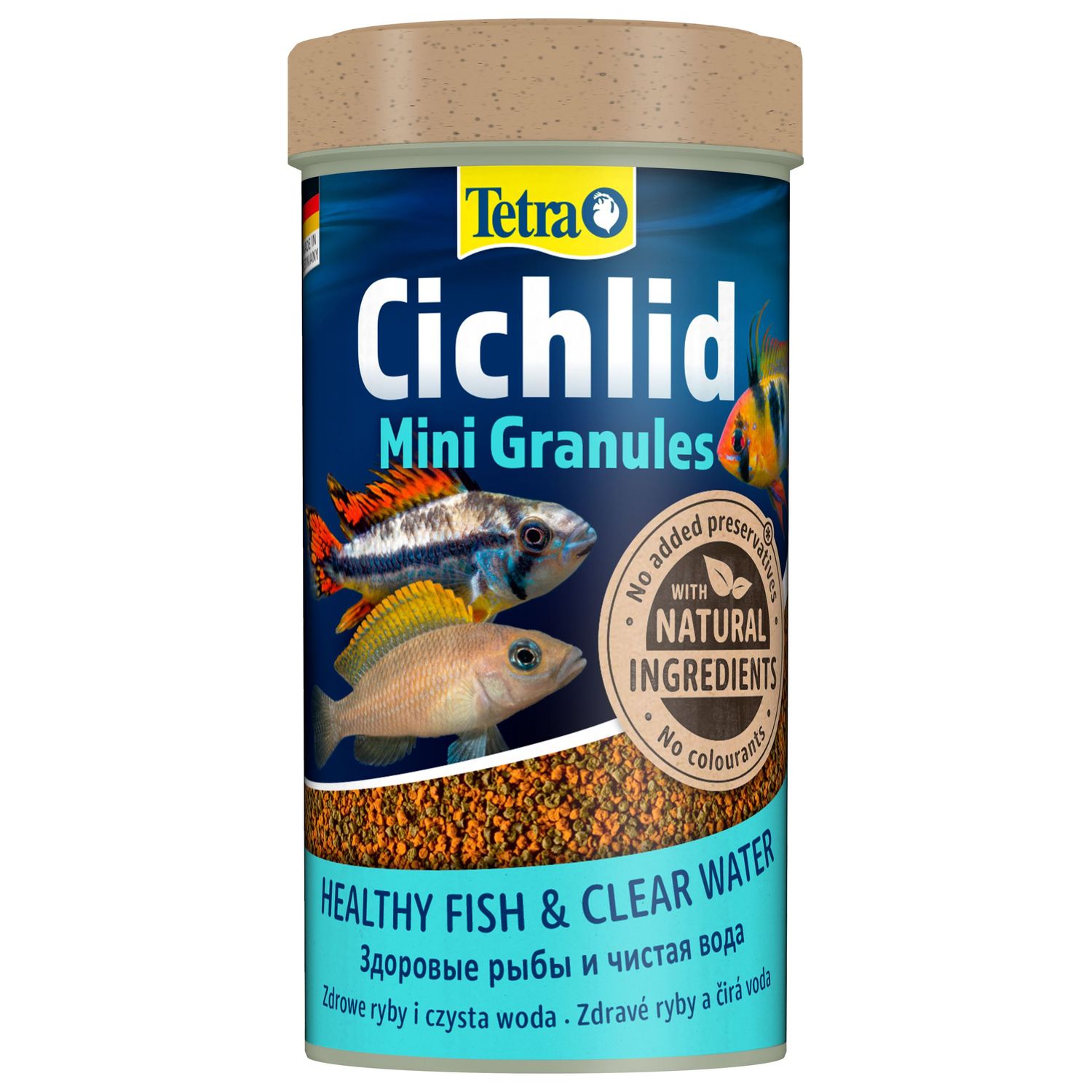 TetraCichlid Mini Granules корм для небольших цихлид в гранулах 250 мл