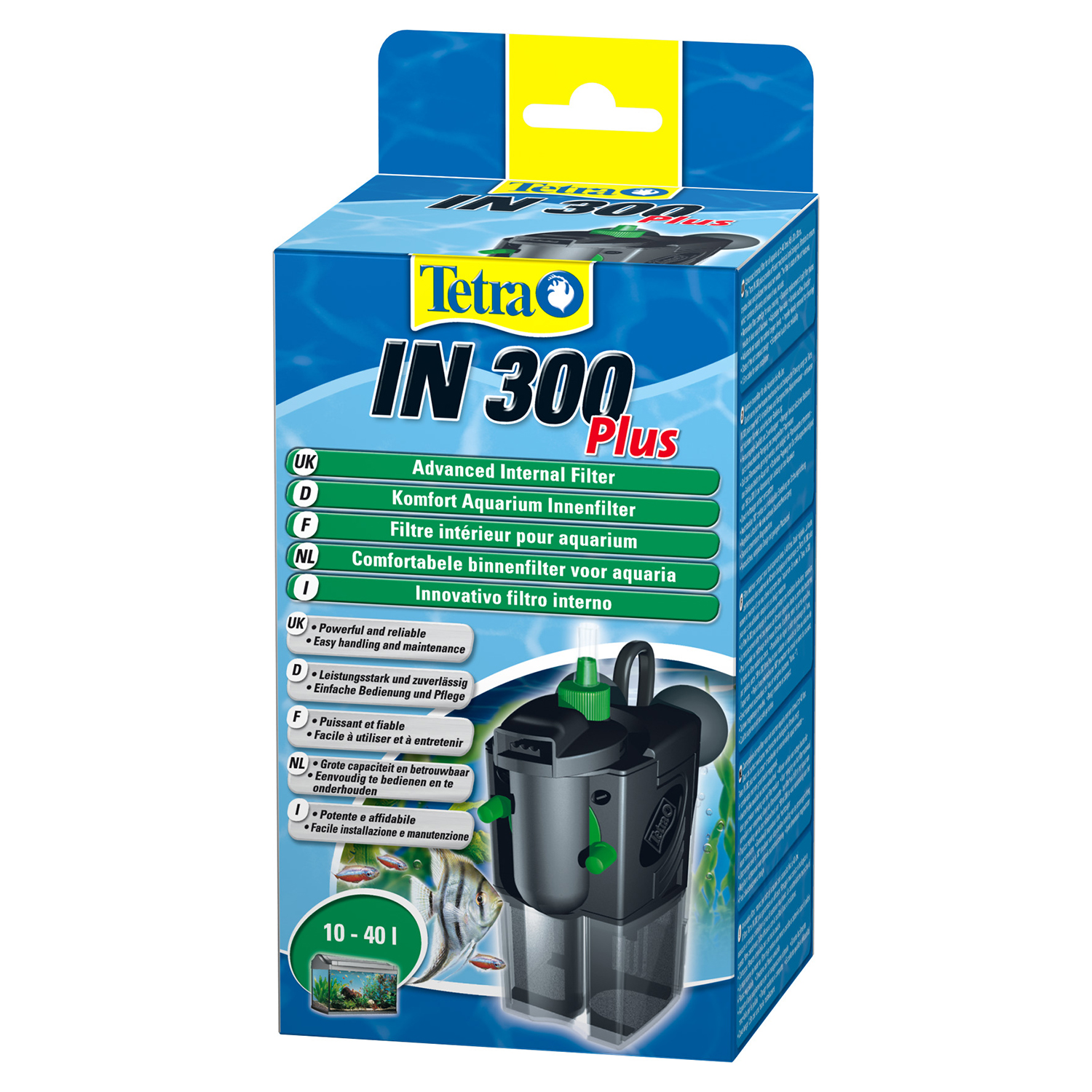 Tetra IN 300 Plus внутренний фильтр для аквариумов до 40 л