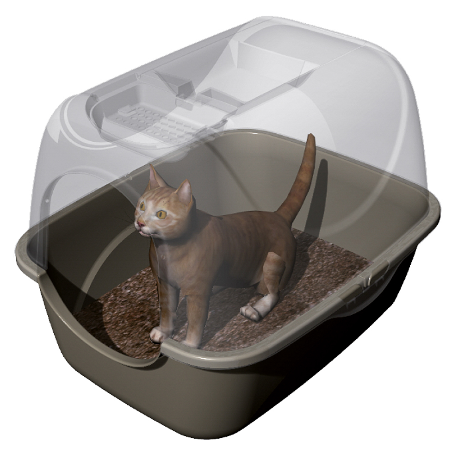 BAMA PET био-туалет для кошек PRIVE 42х50,5х39,6h см, коричневый СКИДКА 40%