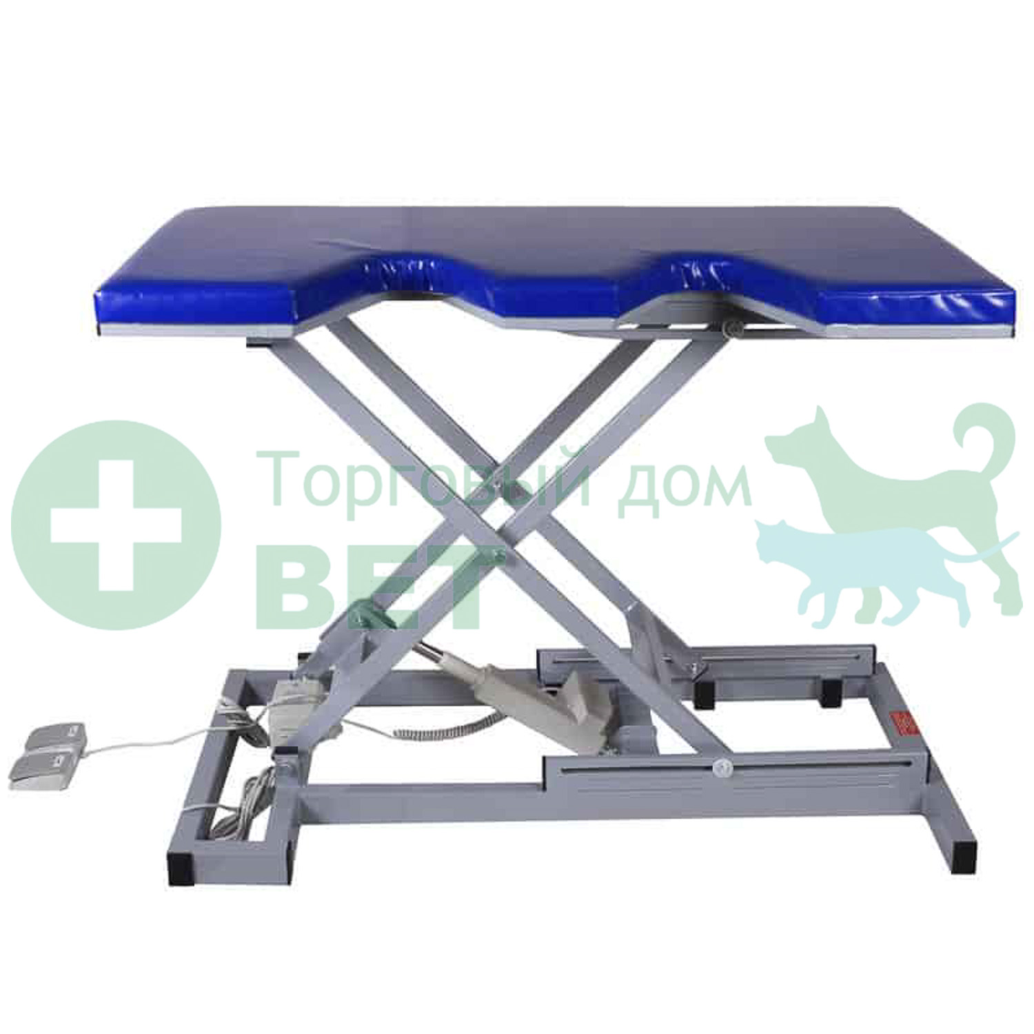 ТД ВЕТ Стол ветеринарный для УЗИ VETBOT-90, 1320x720x(330-1130)h (каркас серый, пульт ножной)