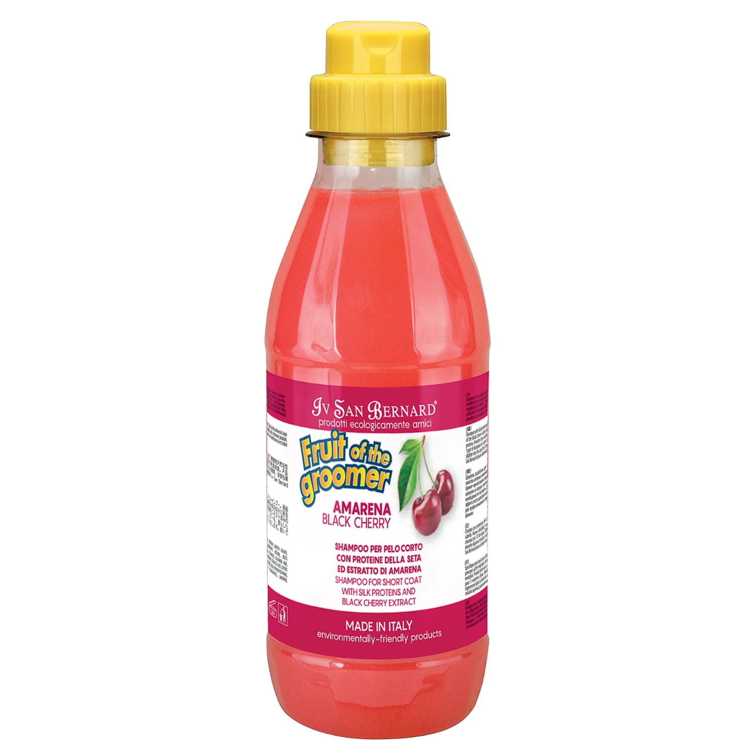 ISB Fruit of the Groomer Black Cherry Шампунь для короткой шерсти с протеинами шелка 500 мл