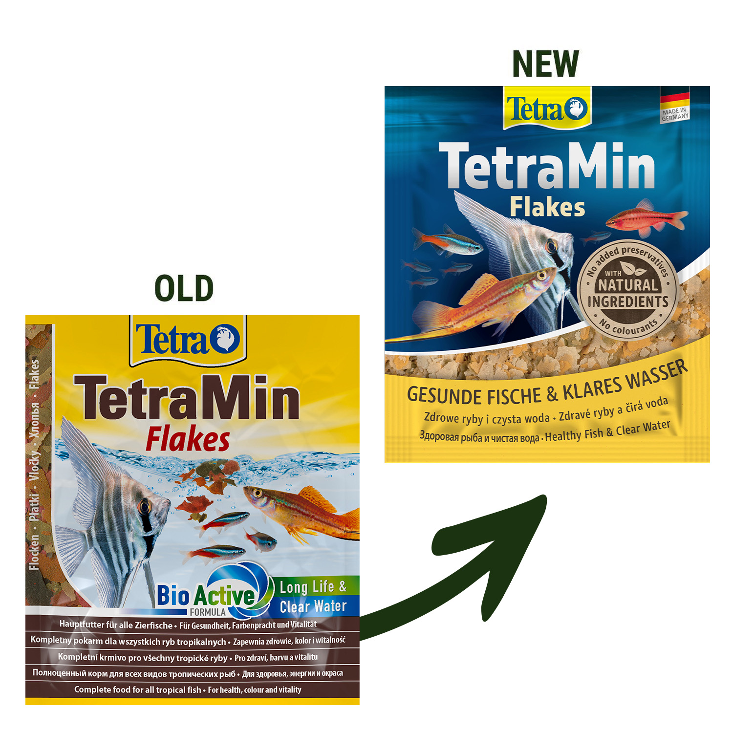 TetraMin корм для всех видов рыб в виде хлопьев 12 г (sachet)