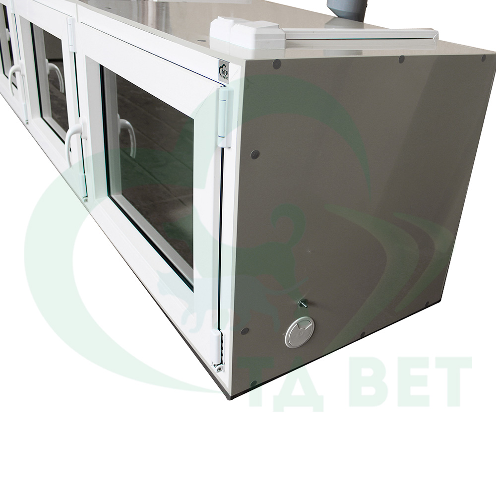 ТД ВЕТ Модуль из трех клеток для инфекционнного стационара, 2390х600х640h