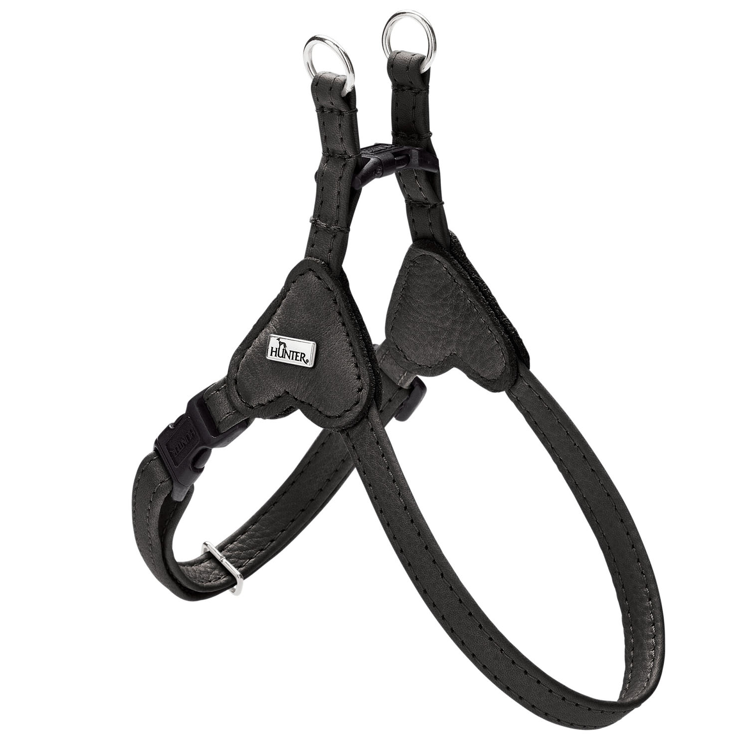 Hunter шлейка для собак Soho Mini XXS-XS (28-34 см), натуральная кожа, черная