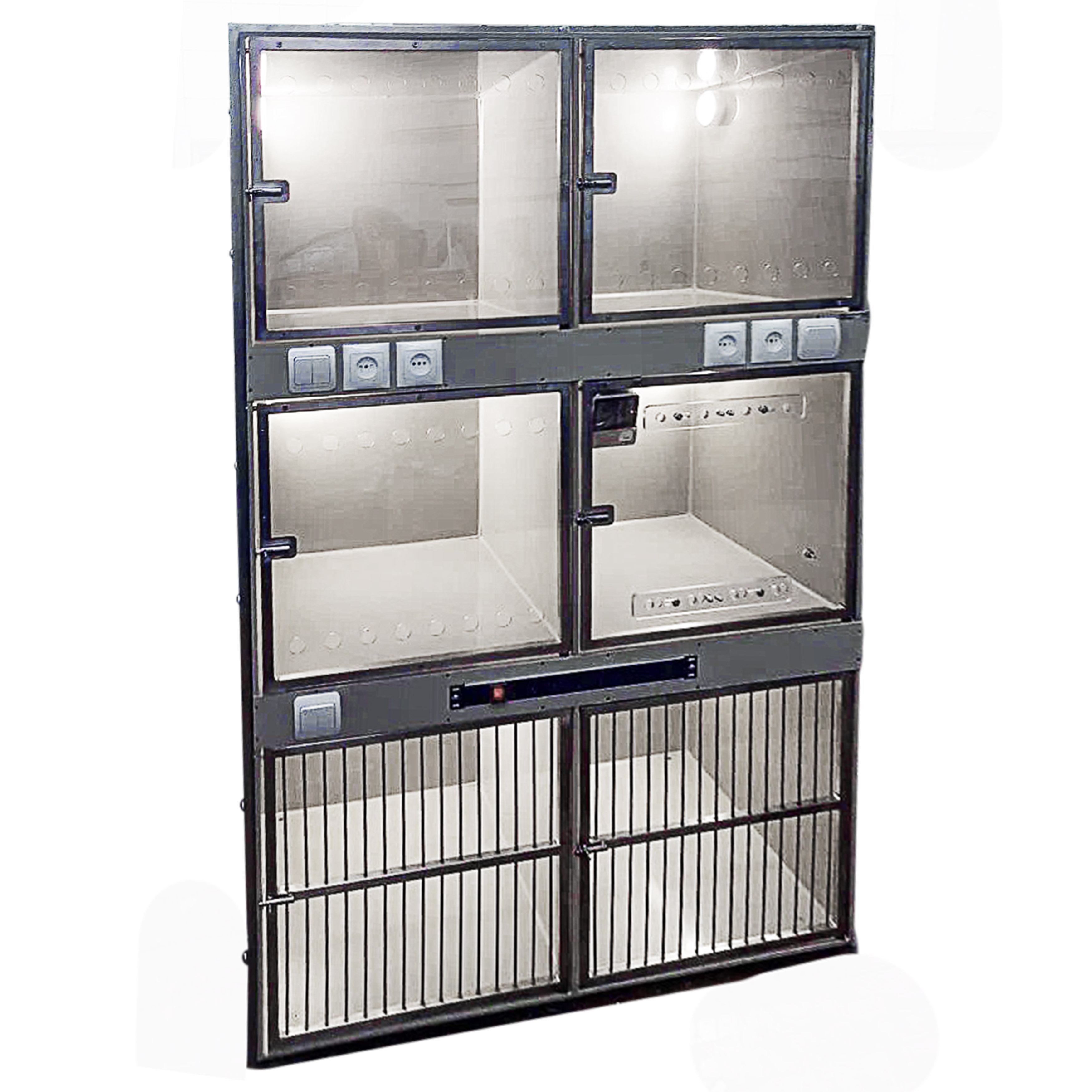 ТД ВЕТ Модуль из 6 клеток из полипропилена 1200(1240)х700х1920(2080)h