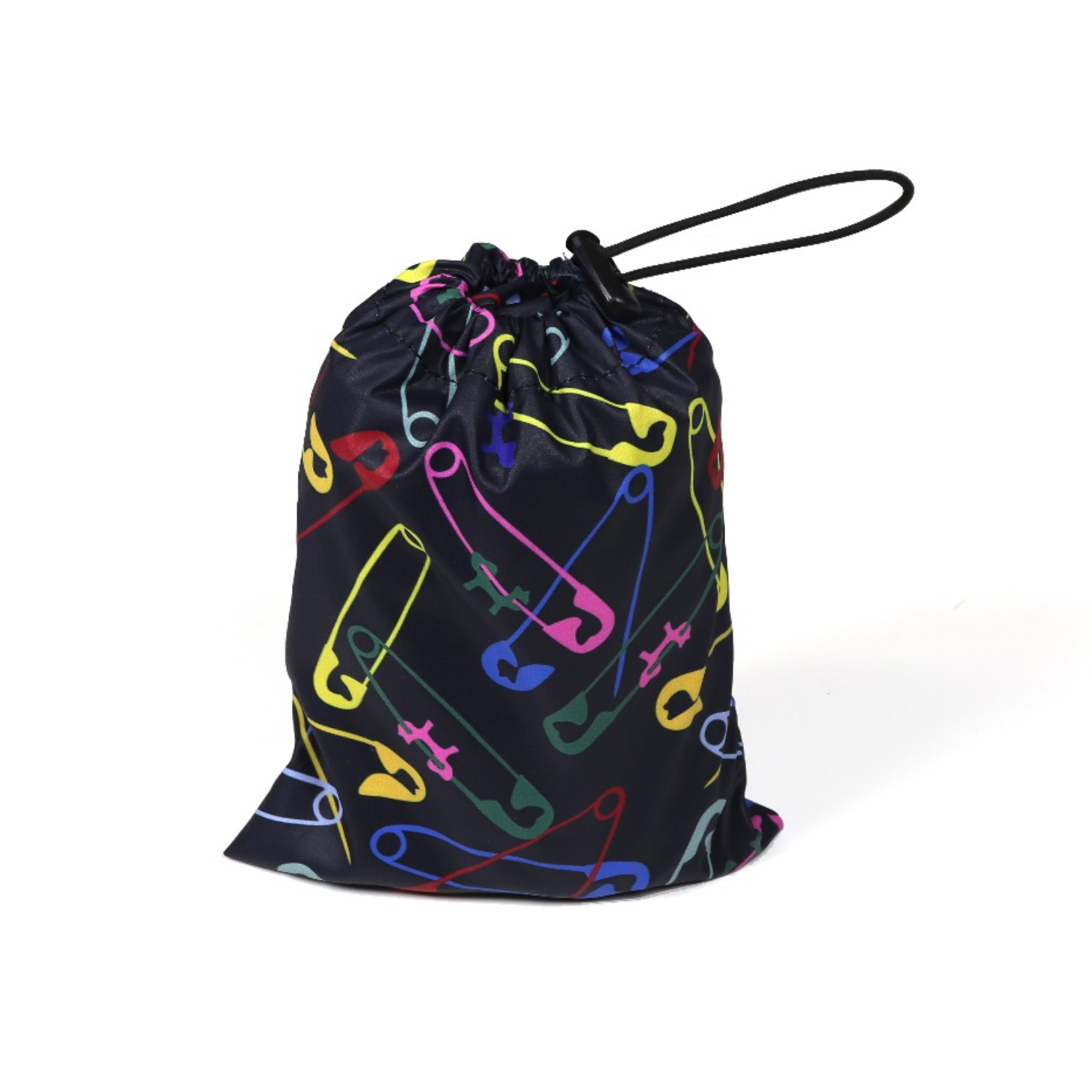 Дождевик United Pets для собак Easy 40, черный с разноцветными булавками