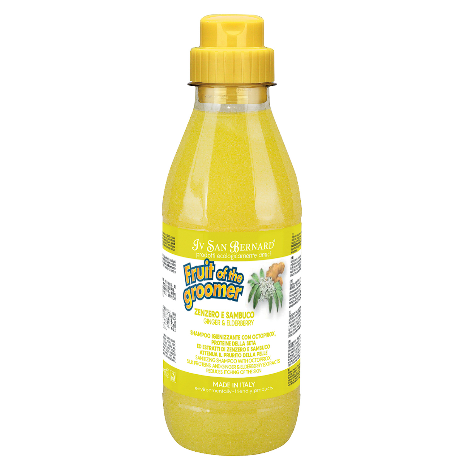 ISB Fruit of the Groomer Ginger&Elderbery Шампунь для любого типа шерсти против раздражений и перхоти 500 мл СКИДКА 40%